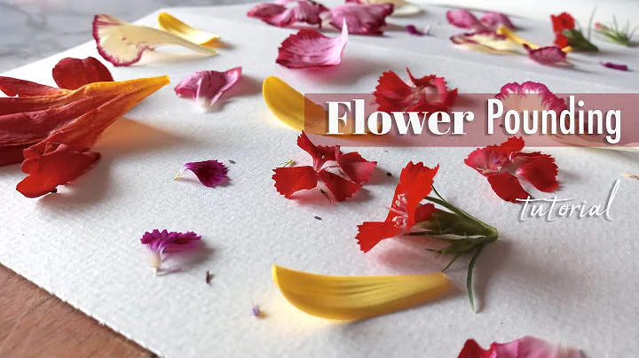 🌸 🌺 Flower Pounding Art 🌸 🌼🌺 | DIY Flower Pounding T-shirt and Flower Pounding Card