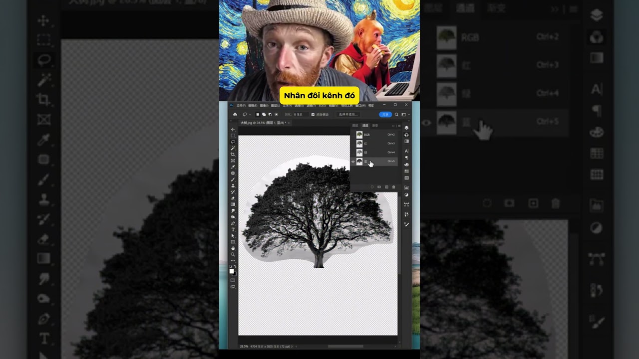 Cách tách cây siêu dễ với Photoshop