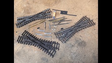 Tri-ang Super 4 R.492 And R.493 Diamond Crossing Restoration Disassembly And Threading Alloy Parts