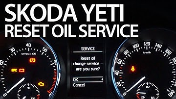 How to reset oil change service reminder in Skoda Yeti