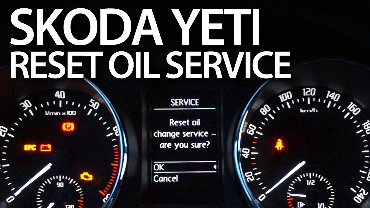 How To Reset Oil Change Service Reminder In Skoda Yeti Youtube