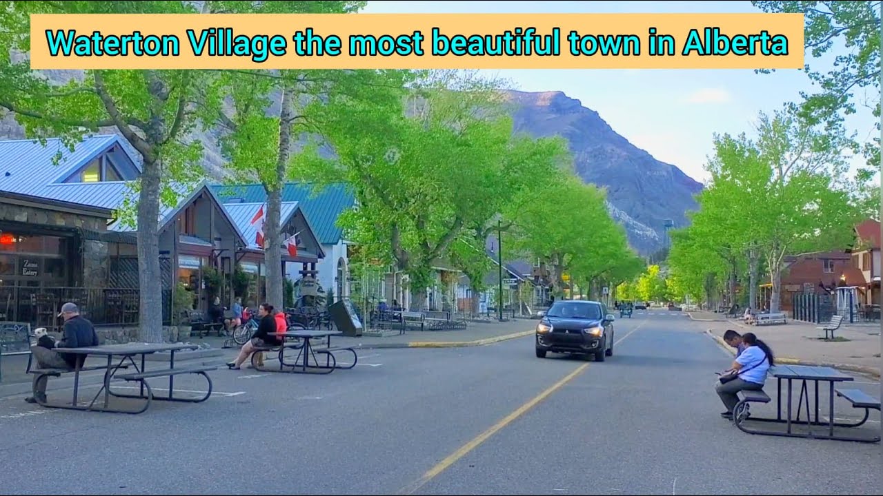 Waterton Village One of the most beautiful town in Alberta, Canada 