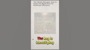 The 80/20 Secret: Double Your Results By Doing Less