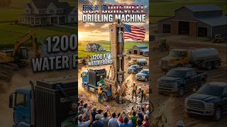 Mini Water Well Drilling Machine Reaches 1200 FT! #DeepWaterWell #trending#USA #newyork #ytshorts