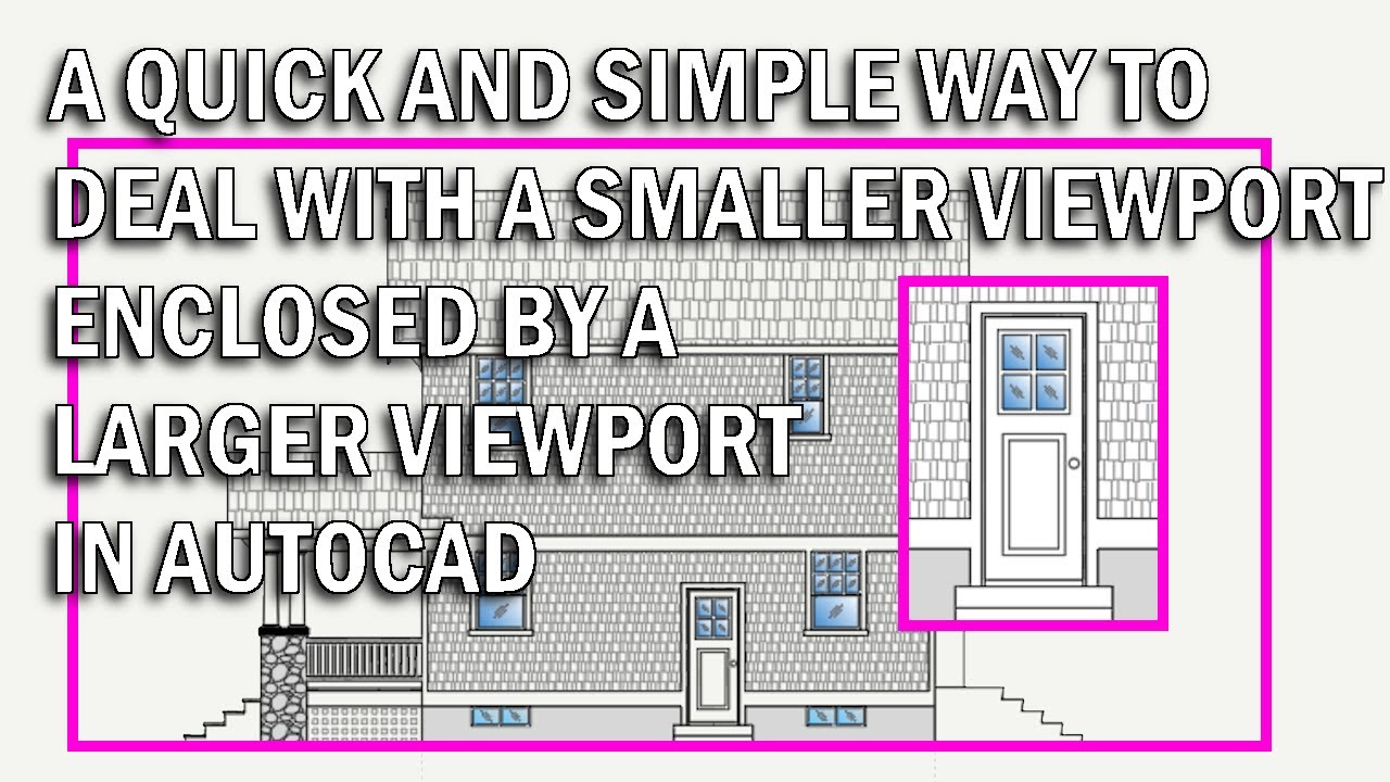 AutoCAD - Cannot Enter Small Viewport Enclosed in Larger Viewport - YouTube