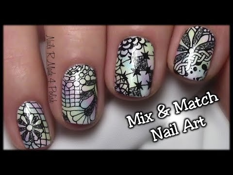 Nailart Mix Match Nageldesign Fur Fruhling Sommer Einfach Selber Machen Youtube