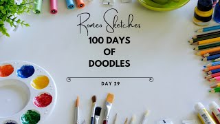 100 Days of Doodles | Day 29 | Relaxing Art  | Zentangle Patterns