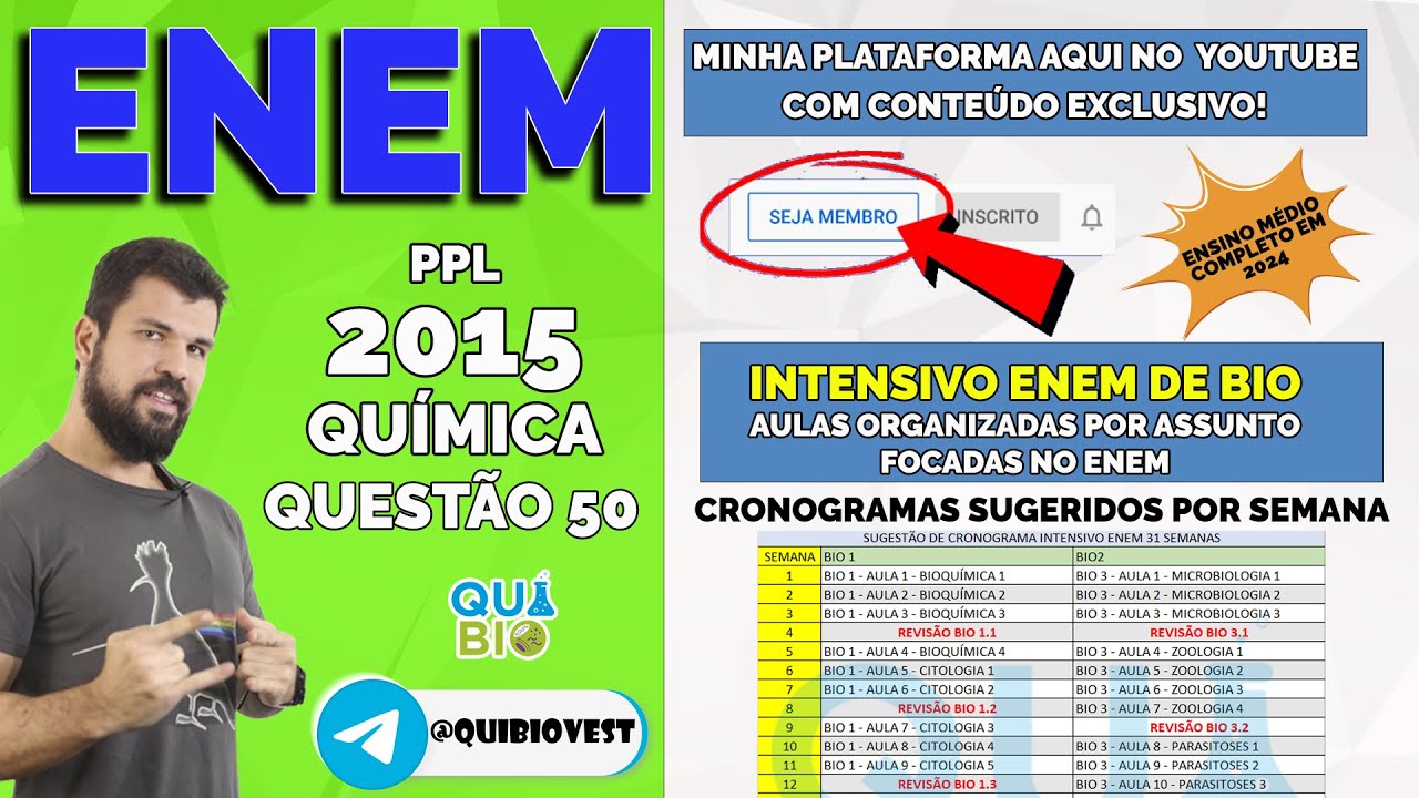 ENEM 2015 PPL - Questão 50 - O urânio é um elemento cujos átomos contêm ...