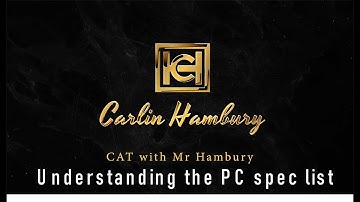 PC Spec List question