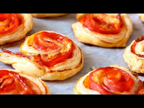 Puff Pastry Bacon Pinwheels with Cheddar Cheese