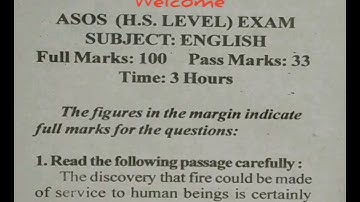 ASOS HS LEVEL ENGLISH APRIL 2018 EXAM QUESTION PAPER