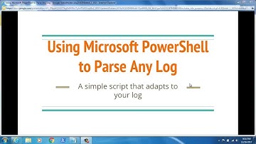 Parsing a Ubiquiti web server Log with a universal log parsing Powershell tool
