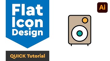 QUICK Illustrator Tutorial | Flat Icon Designing
