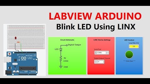 LabVIEW-Arduino LED Blink Interface | Arduino LED ON/OFF from LabVIEW