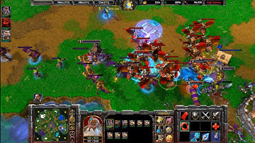 1 (Human) vs 3 Insane Computer AI (Human, Orc and Undead) | Warcraft 3 Reforged