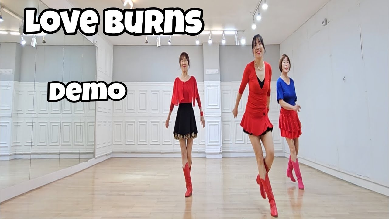 Love Burns - Line Dance (Demo) | Intermediate | Karl-Harry Winson