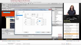 "Centering a Page in Browser" | Dreamweaver CS6 with Educator.com