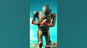 🤖💥 ASTRO WARFARE: FUNNY AI mecha robot is cooking #spacewar #spaceweapons #transformers