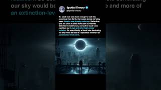 A black hole dominating our sky is an extinction level event