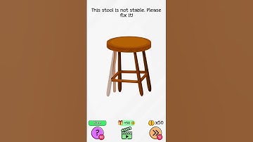 Braindom level 242 this stool is not stable #challenge #games #gaming #braindom #culikakudong #iq