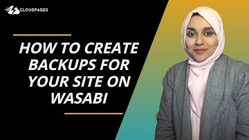 Create Backups for your website on Wasabi | CloudPages Backups