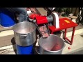 Processing tomatoes - removing water from tomatoes - canning tomato sauce
