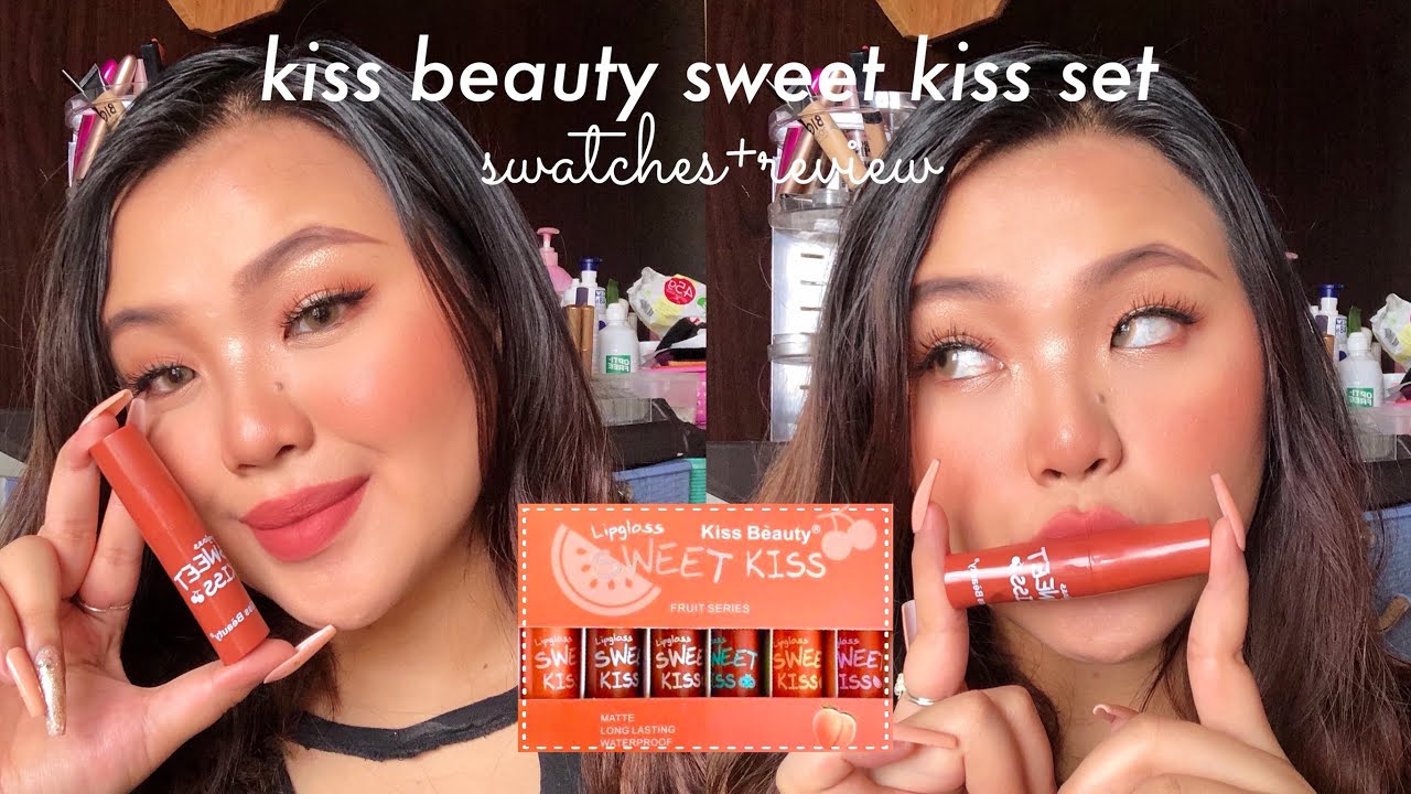 KISS BEAUTY SWEET KISS LIPGLOSS ♡ swatches + review. YouTube