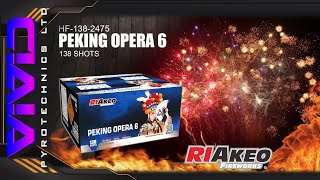 Peking Opera 6 Cat. F3 1.3G 138 Shots 30Mm Riakeo Fireworks Uk