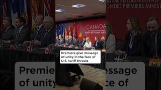 Premiers give a message of unity in the face of U.S. tariff threats