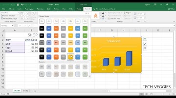 Creating Charts using MS Excel Part 3 |Tech Veggies