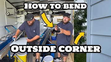 How To Bend an Outside Corner #construction #roofing #metalwork