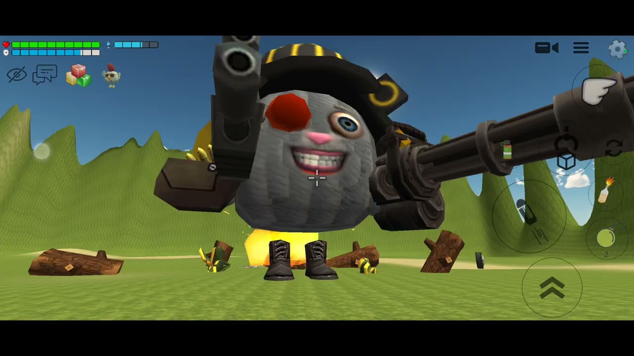 война в чикен ган 1 часть #chickengun #chickengame