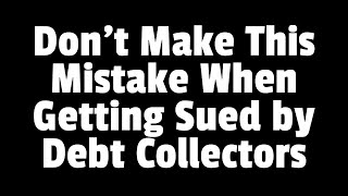 DEBT COLLECTOR TRIAL DONT MAKE THESE MISTAKES