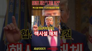 트럼프 제안: ‘1개월 휴전 → 핵시설 해체’ 15개 협상안 전달 #핵협상 #중동정세 #제재 #IAEA #외교 #세상이야기 #뉴스 #속보 #정치 #경제 #사회 #윤리 #도덕