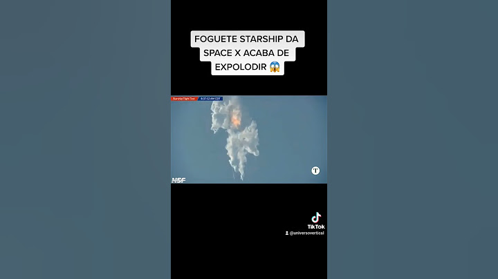 Foguete Starship acaba de explodir! #spacex #starship #elonmusk elon