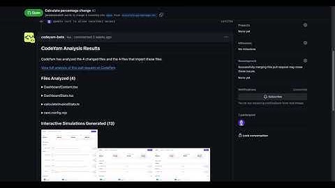 CodeYam Software Simulation in Action: Reviewing a Pull Request Flow
