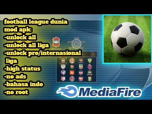 Football League Dunia Mod Apk 1 9 9 5 Unlock All No Ads Youtube
