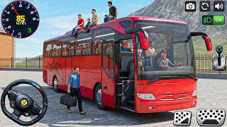 Coach Driving Simulator 3D: Passengers city modern bus pick drop simulator - android gameplay screenshot 3