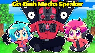 EM BÉ YUMMIE ĐƯỢC GIA ĐÌNH MECHA SPEAKER NHẬN NUÔI TRONG MINECRAFT*YUMMIE MECHA SPEAKER 😂😎