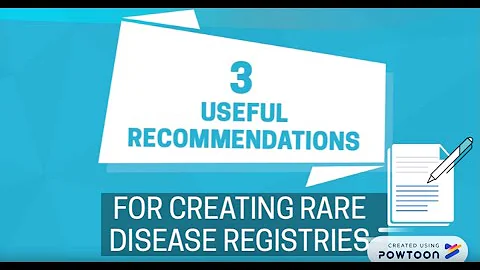Recommendations to create Rare Disease Registries