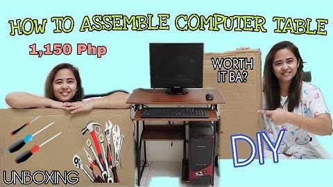 HOW TO ASSEMBLE COMPUTER TABLE|WORTH IT BA?|FROM ONLINE SELLER|1,150Php|JEN TV