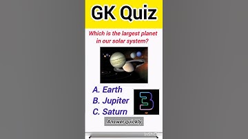 Largest planet in our solar system | Science Quiz #shorts #trending