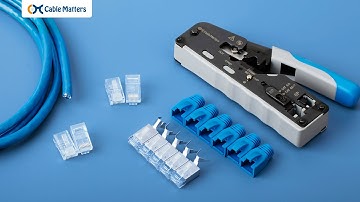 How to Terminate a Cat8 Pass-through Connector with Cable Matters 180121?