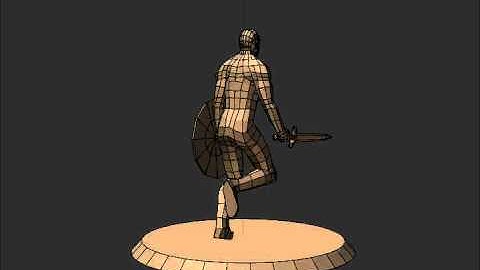 Warrior run cycle (new versuib)