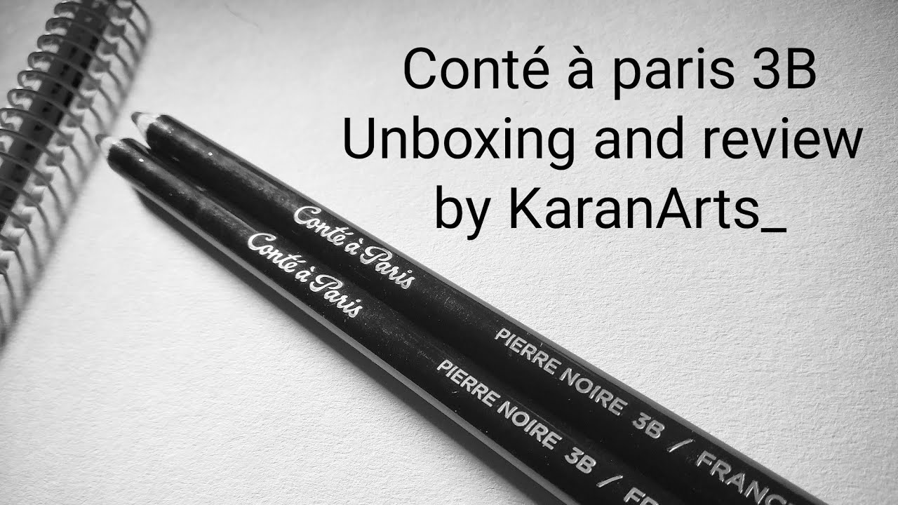 Conte a paris 3b Unboxing and review karanarts_ darkest pencil