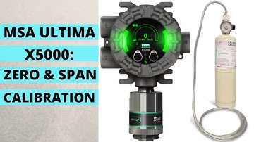 Kalibratieprocedure voor de MSA Ultima X5000 gasdetector | Nul- en spankalibratie