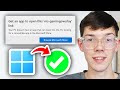 Fix 'ms-gamingoverlay' Pop Up Message In Windows 11 - Step By Step