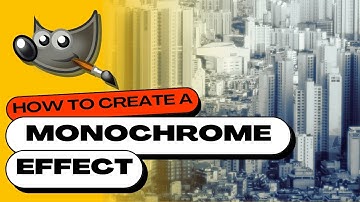 How to Create a Monochrome Effect in GIMP (Black & White)