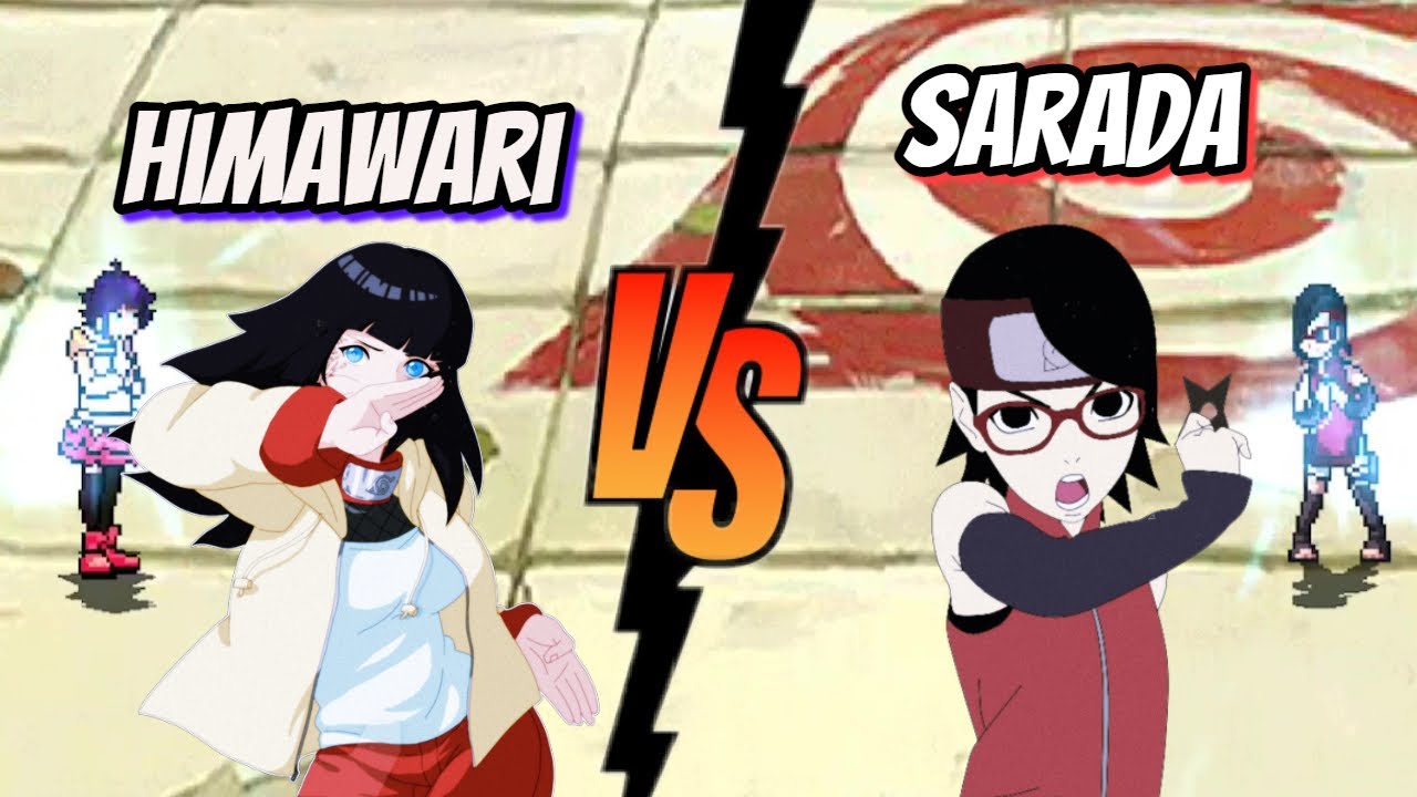 Sarada Vs Himawari naruto fights / mugen YouTube