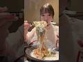 明太チーズクリームおうどん爆食！！